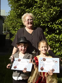 Barbara Gale with Francesca Warren and Maebh Worthing